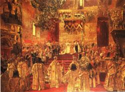 Henri Gervex The Coronation  of Nicholas II oil painting image